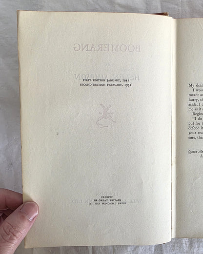 Boomerang by Helen Simpson