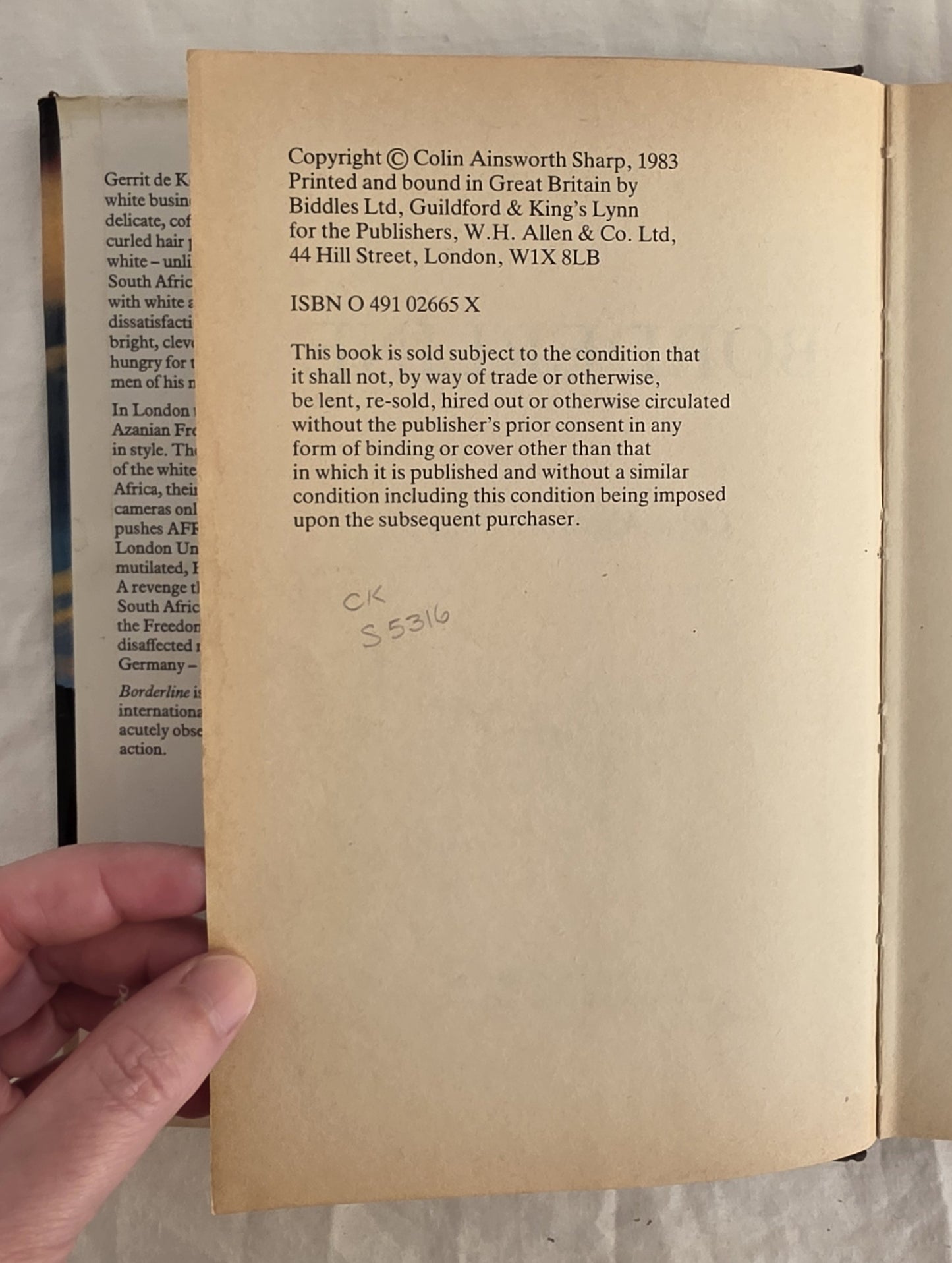 Borderline by Colin Ainsworth Sharp