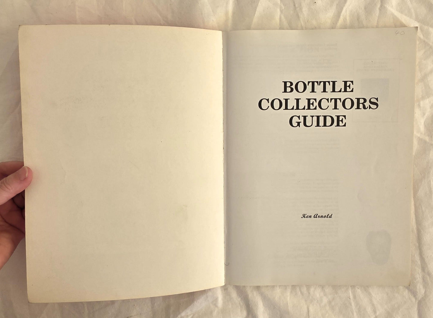 Bottle Collectors Guide by Ken Arnold