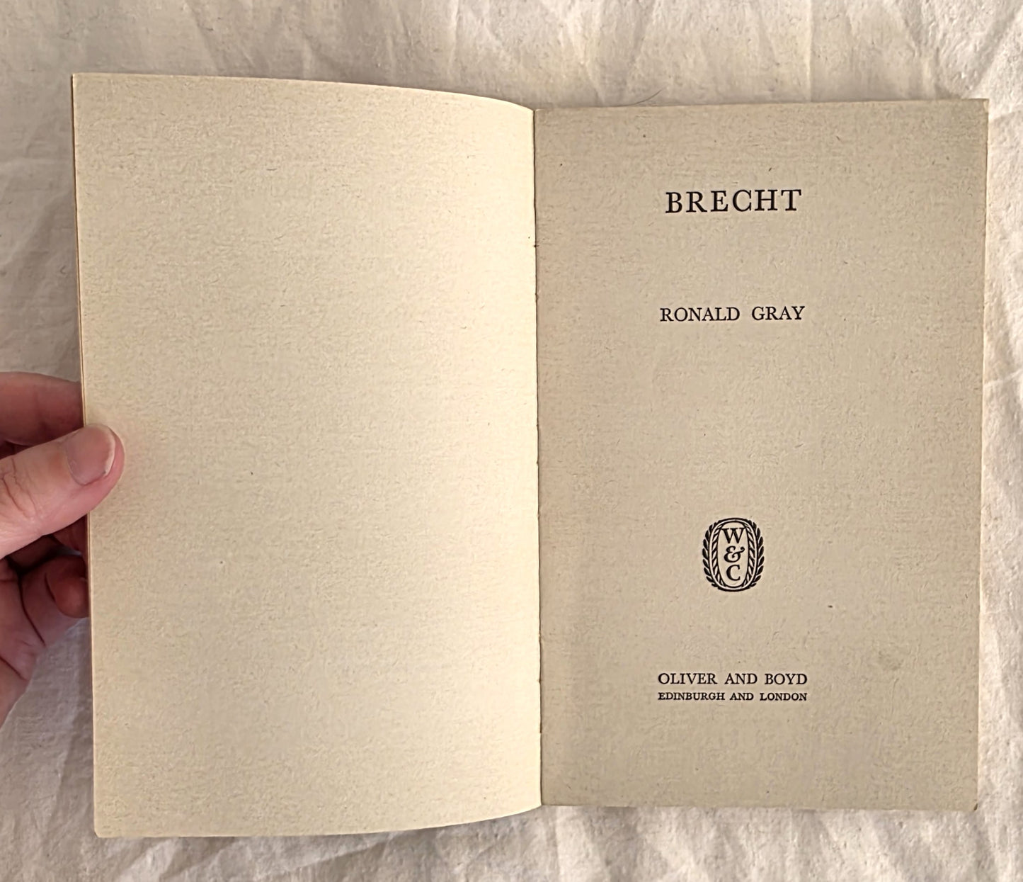 Brecht by Ronald Gray
