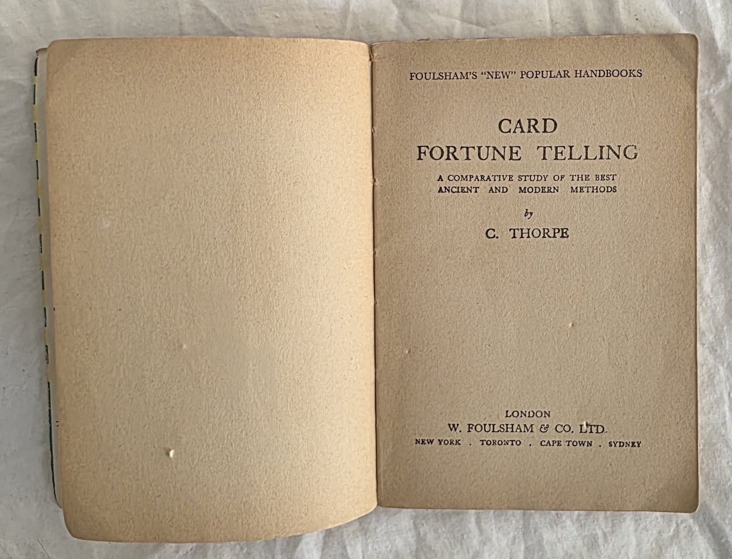 Card Fortune Telling by C. Thorpe
