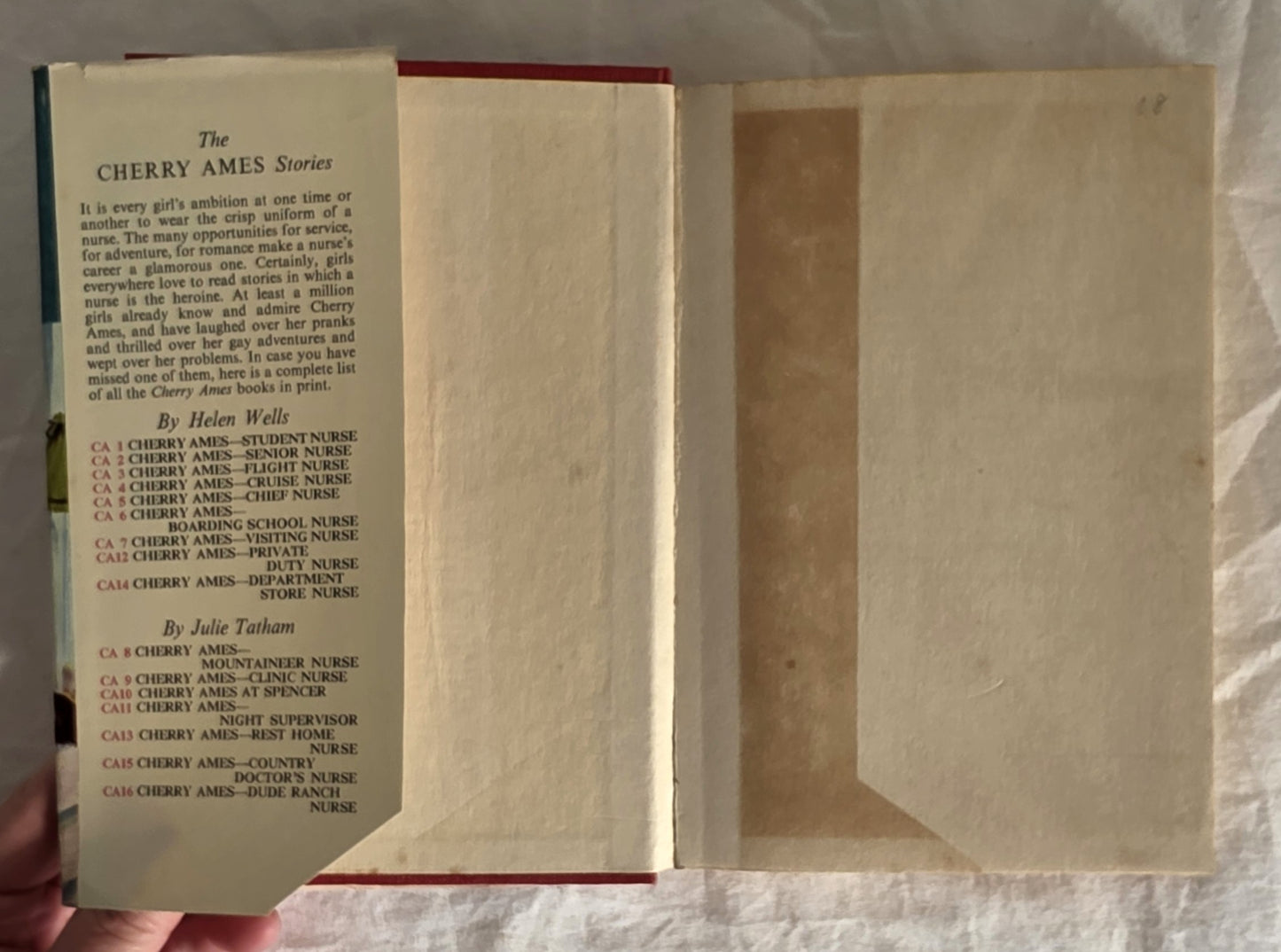 Cherry Ames Private Duty Nurse by Helen Wells