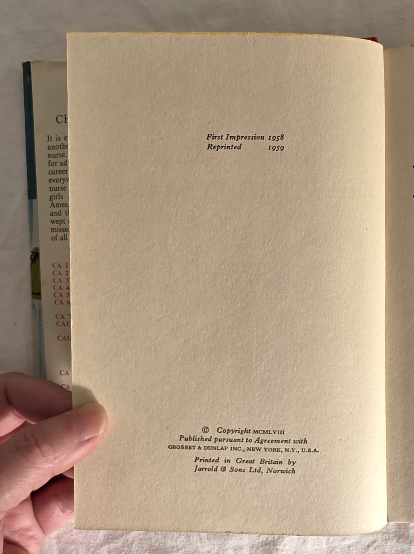 Cherry Ames Private Duty Nurse by Helen Wells