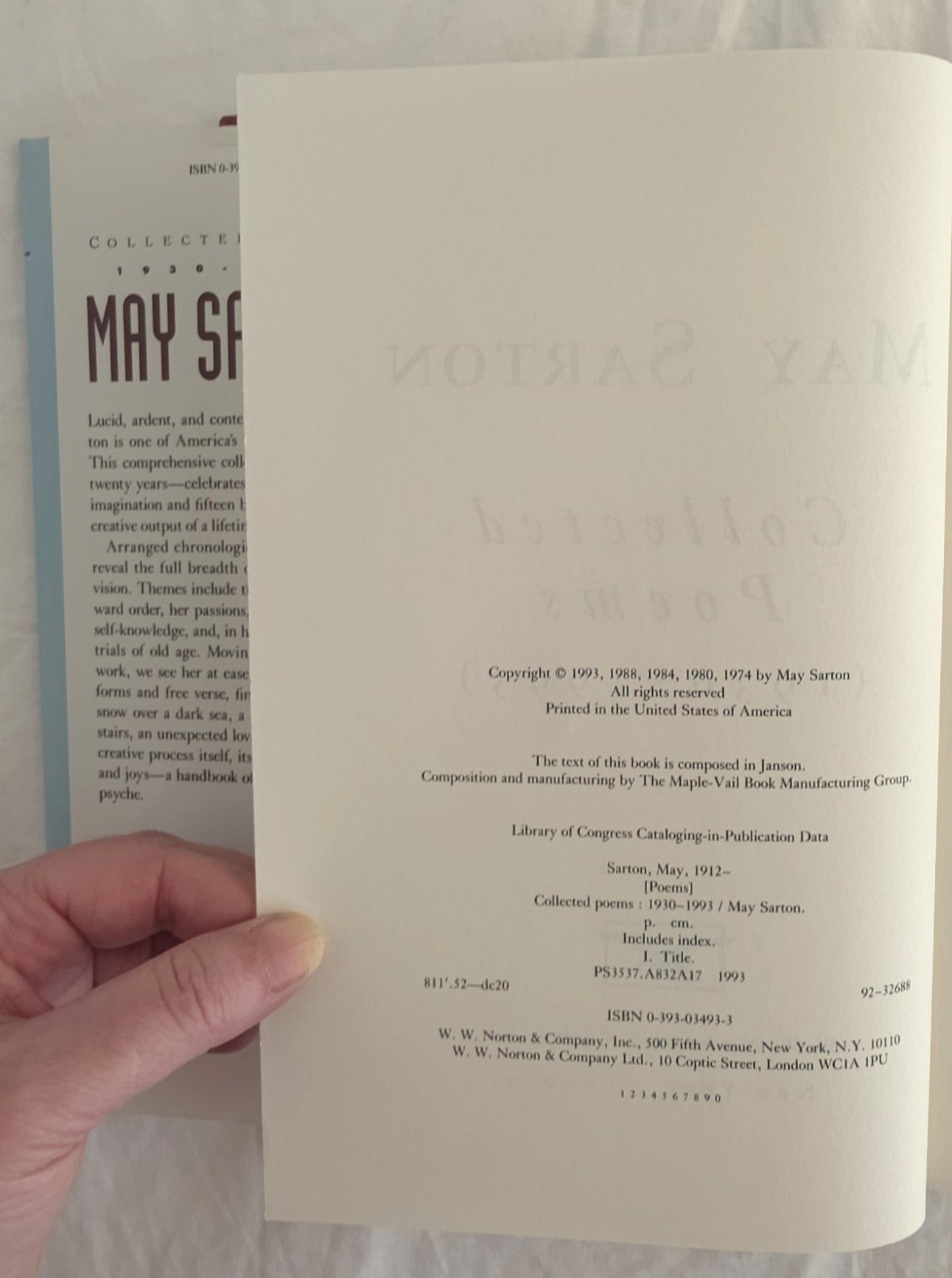 Collected Poems (1930-1993) by May Sarton