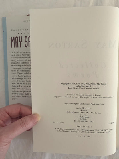 Collected Poems (1930-1993) by May Sarton