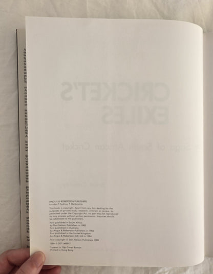 Cricket’s Exiles by Brian Crowley