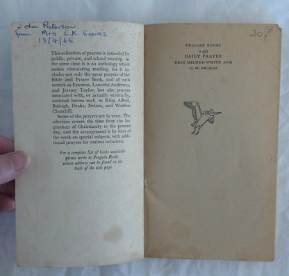 Daily Prayer by Eric Milner-White and G.W. Briggs