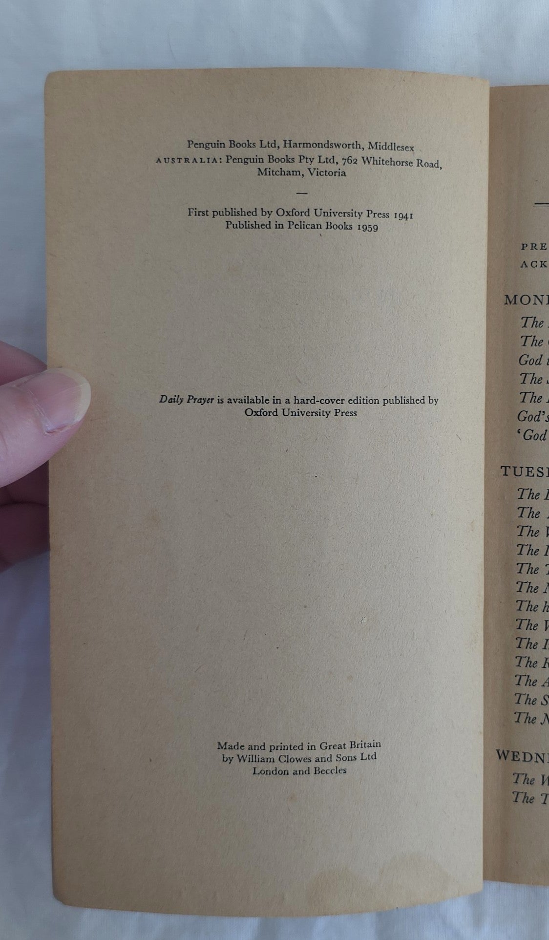 Daily Prayer by Eric Milner-White and G.W. Briggs
