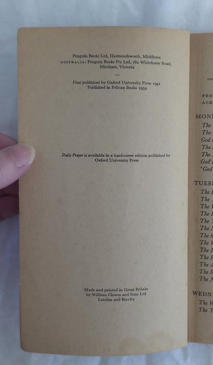 Daily Prayer by Eric Milner-White and G.W. Briggs