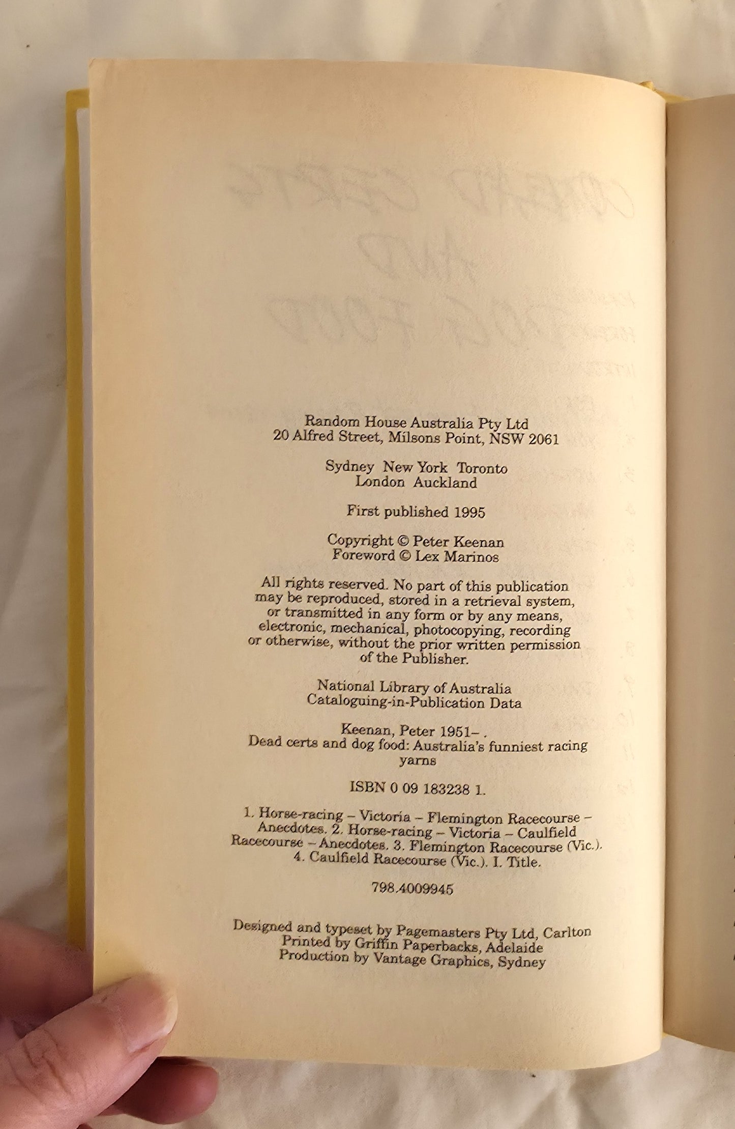 Dead Certs and Dog Food by Peter ‘Crackers’ Keenan with John Greengilld