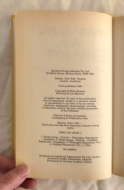 Dead Certs and Dog Food by Peter ‘Crackers’ Keenan with John Greengilld