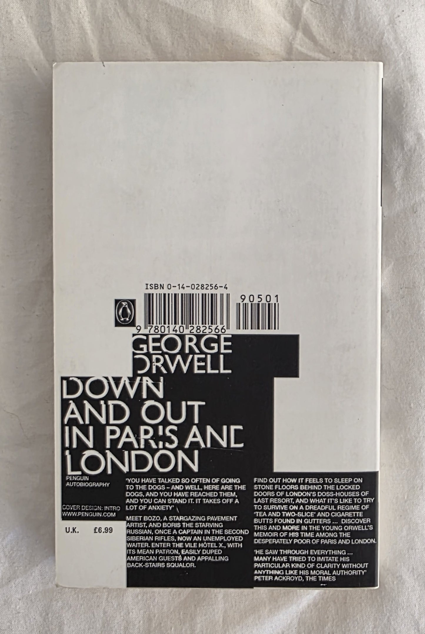 Down and Out in Paris and London by George Orwell