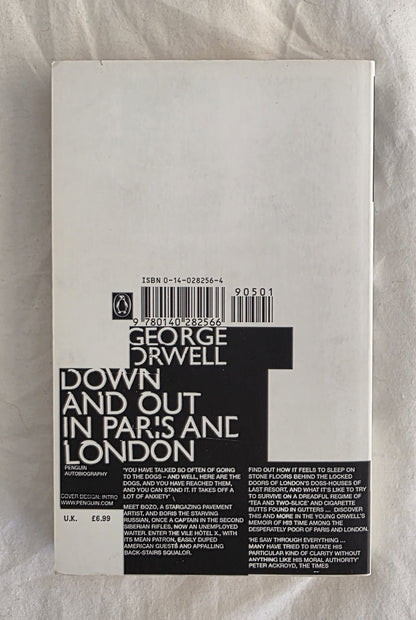 Down and Out in Paris and London by George Orwell