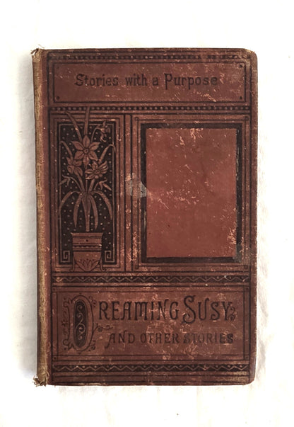 Vintage book titled 'Stories with a Purpose' on a white background