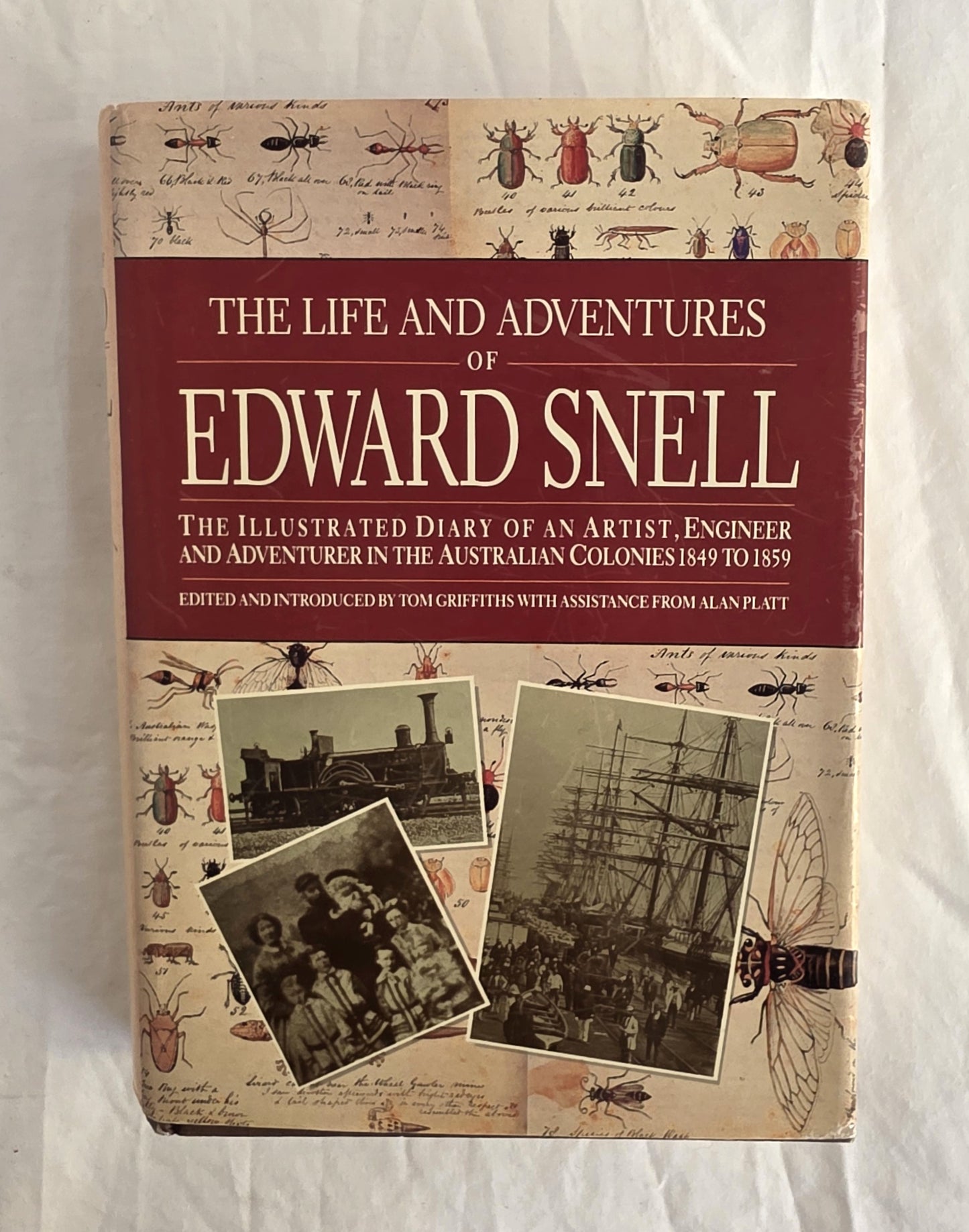 Book titled 'The Life and Adventures of Edward Snell' on a white background