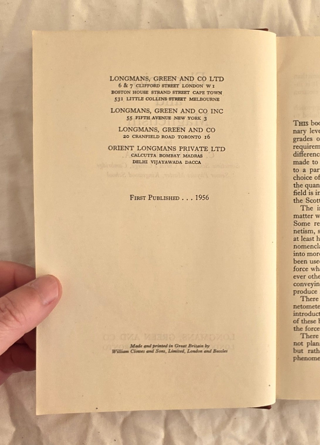 Electricity and Magnetism by C. W. Kearsey