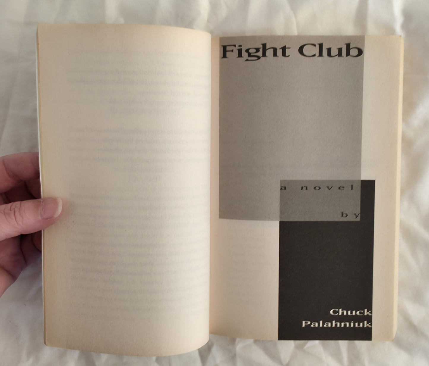 Fight Club by Chuck Palahniuk