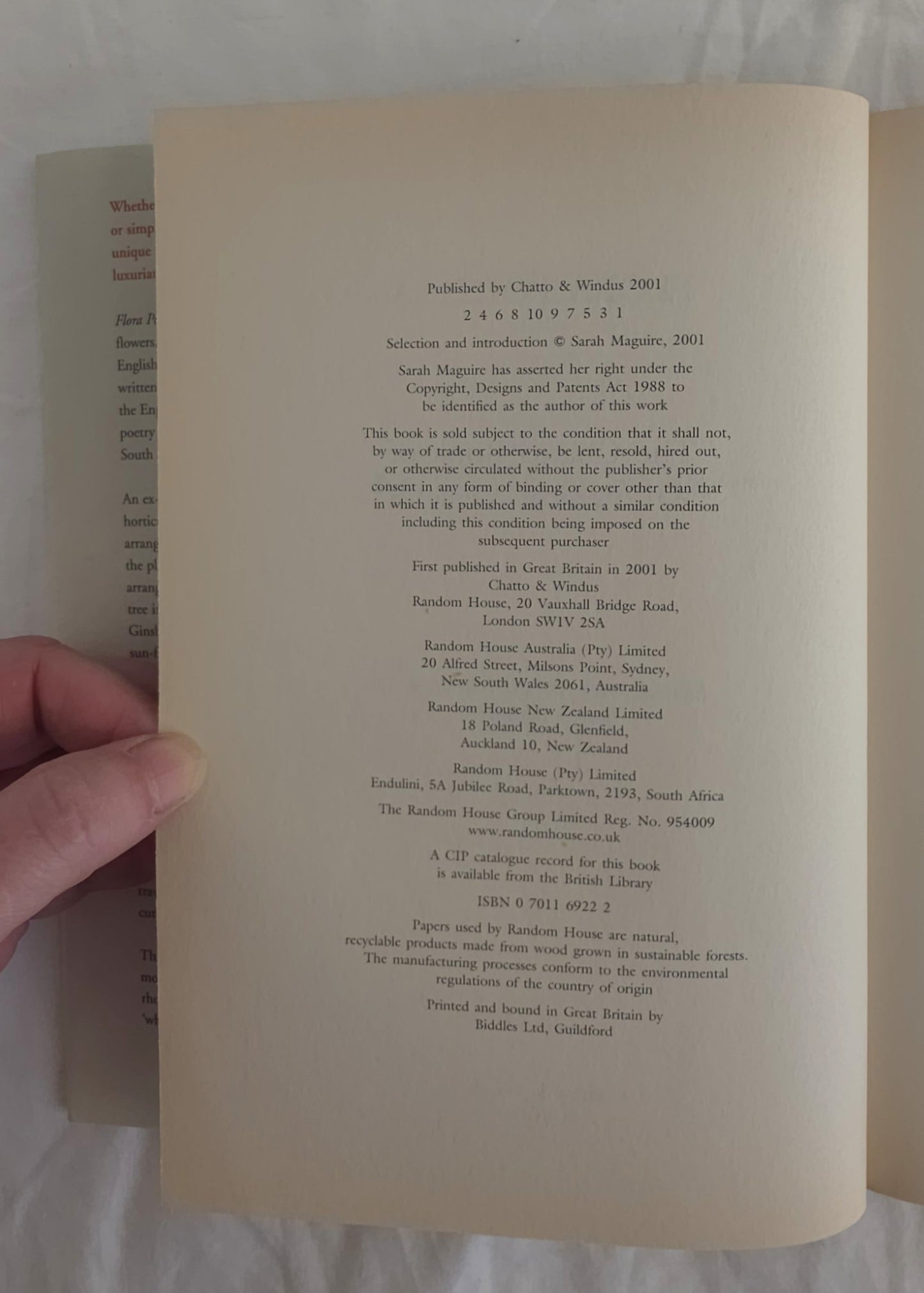 Flora Poetica by Sarah Maguire