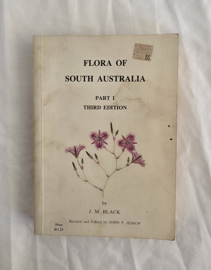 Book titled 'Flora of South Australia' on a white background