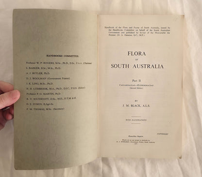 Flora of South Australia Parts II and III by J. M. Black