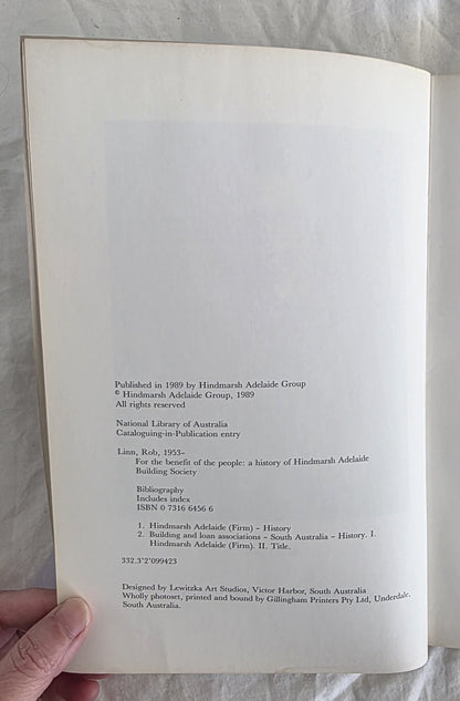 For the Benefit of the People by Rob Linn