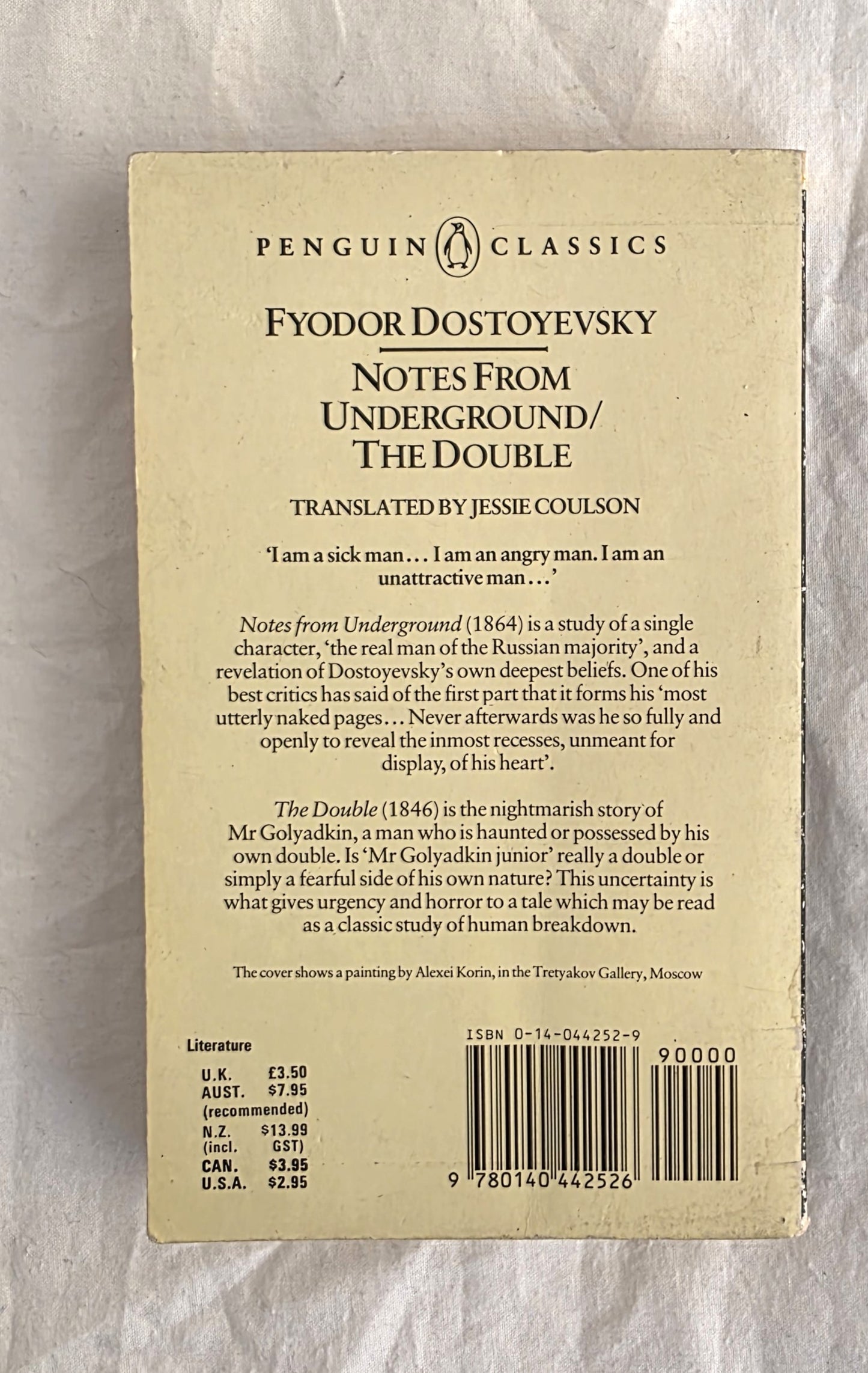 Notes from Underground : The Double by Fyodor Dostoyevsky