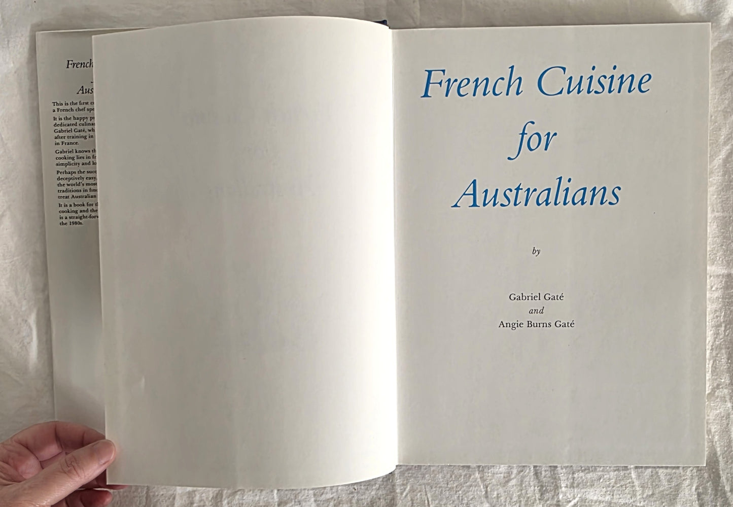 French Cuisine for Australians by Gabriel Gate and Angie Burns Gate (1981)