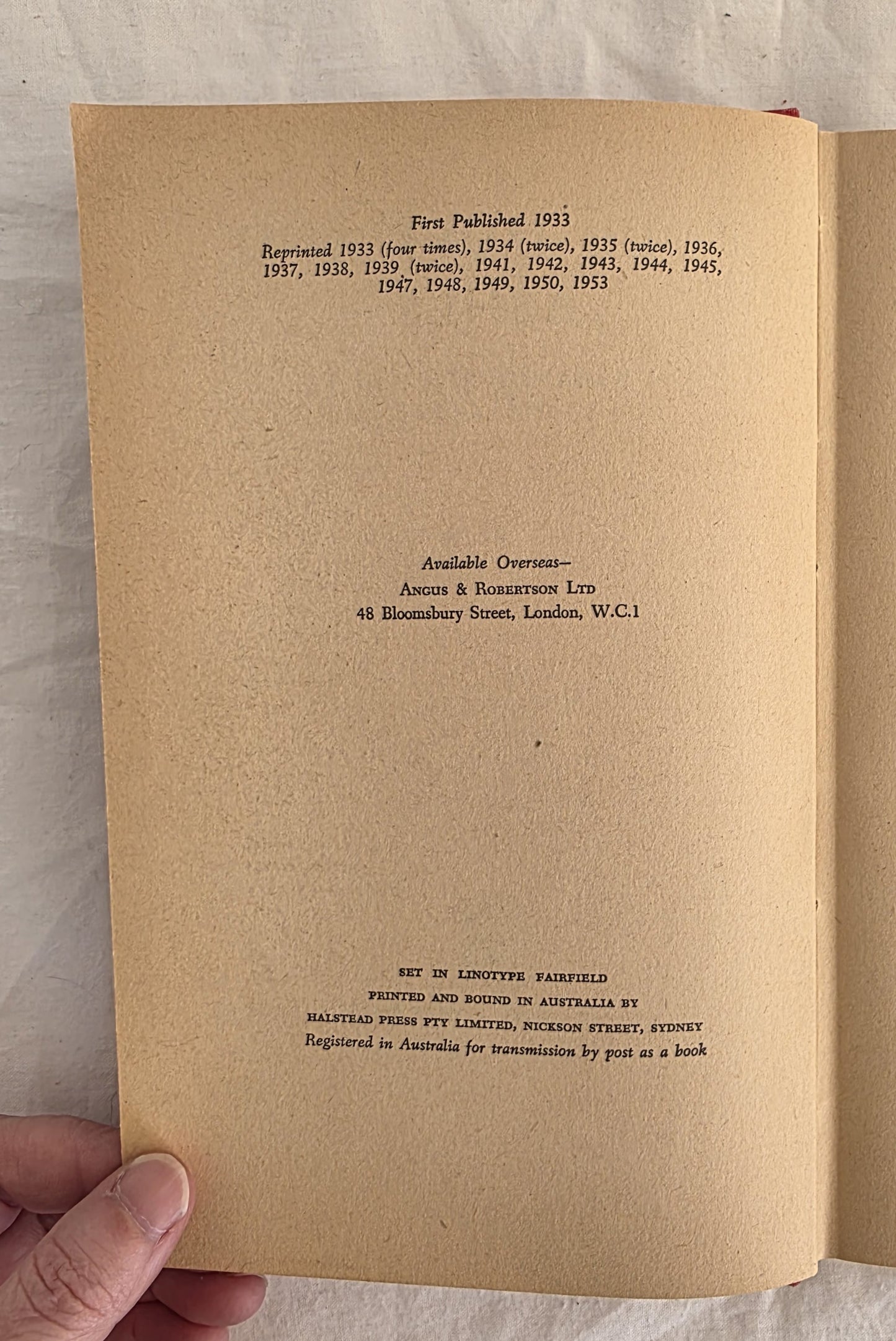 Gold-Dust and Ashes by Ion L. Idriess (1953)