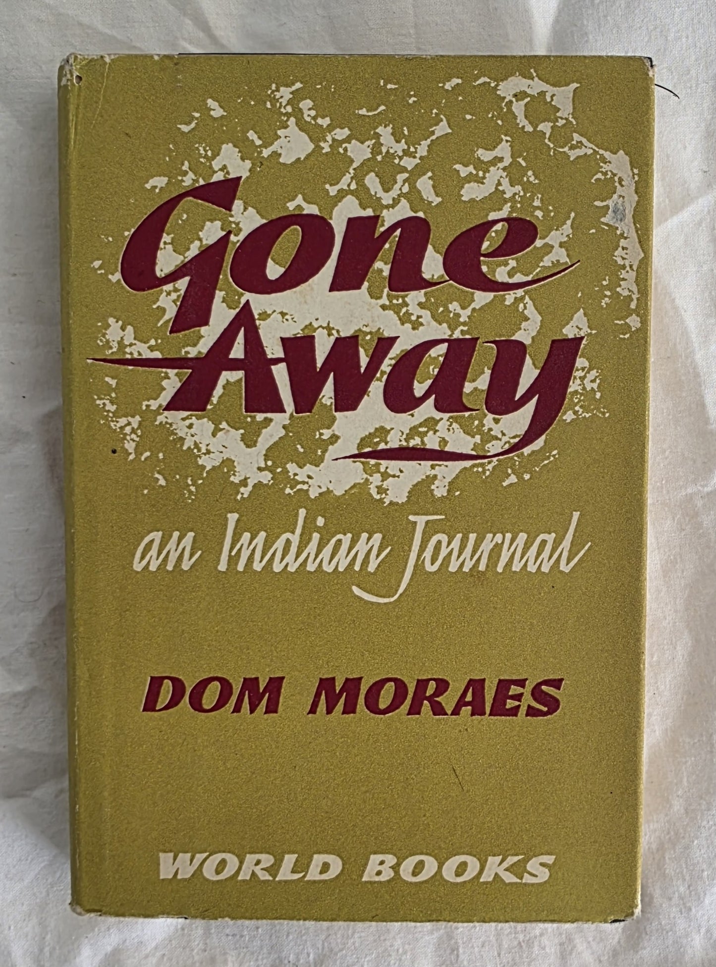 Book titled 'Gone Away: An Indian Journal' by Dom Moraes on a white background