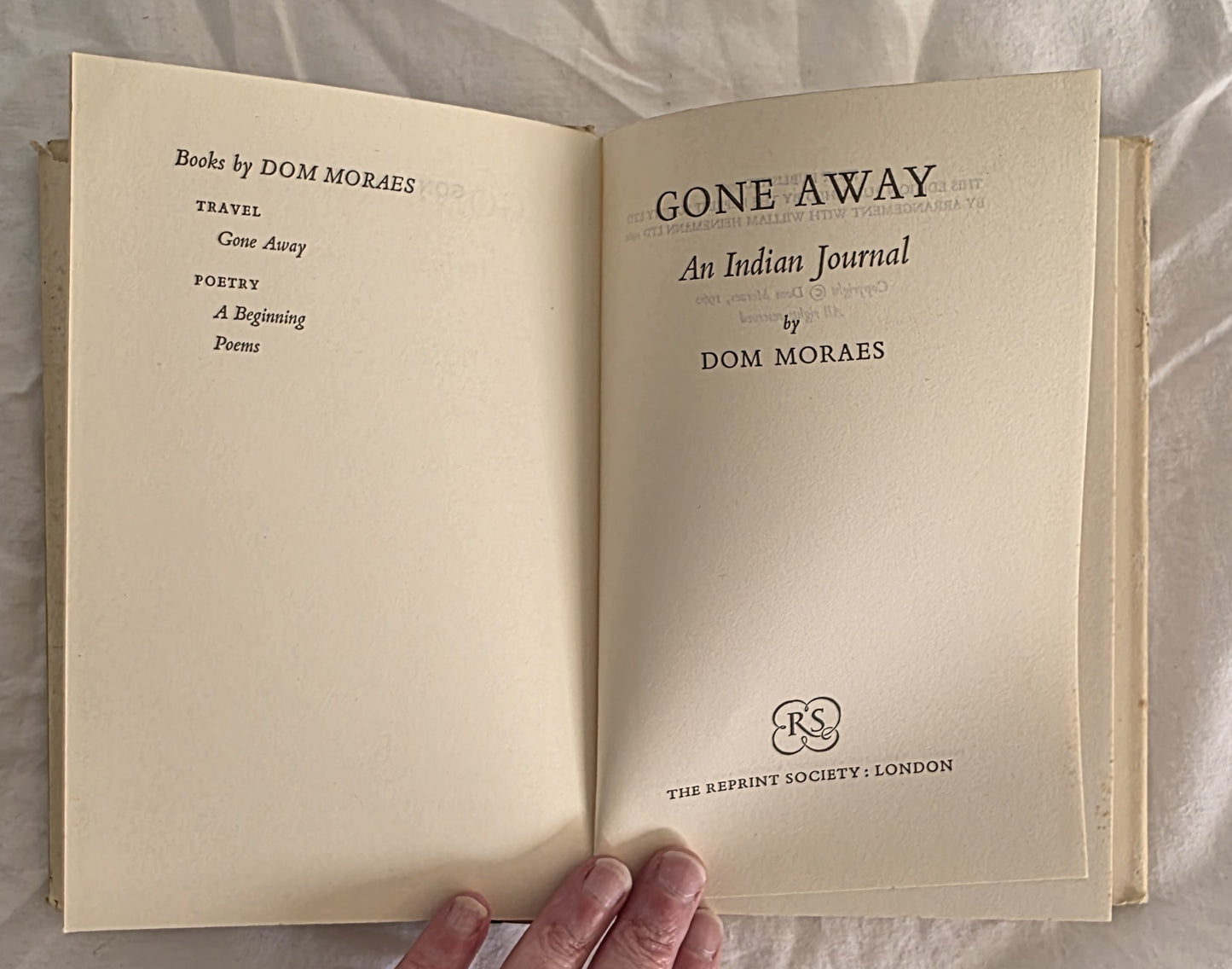 Gone Away by Dom Moraes