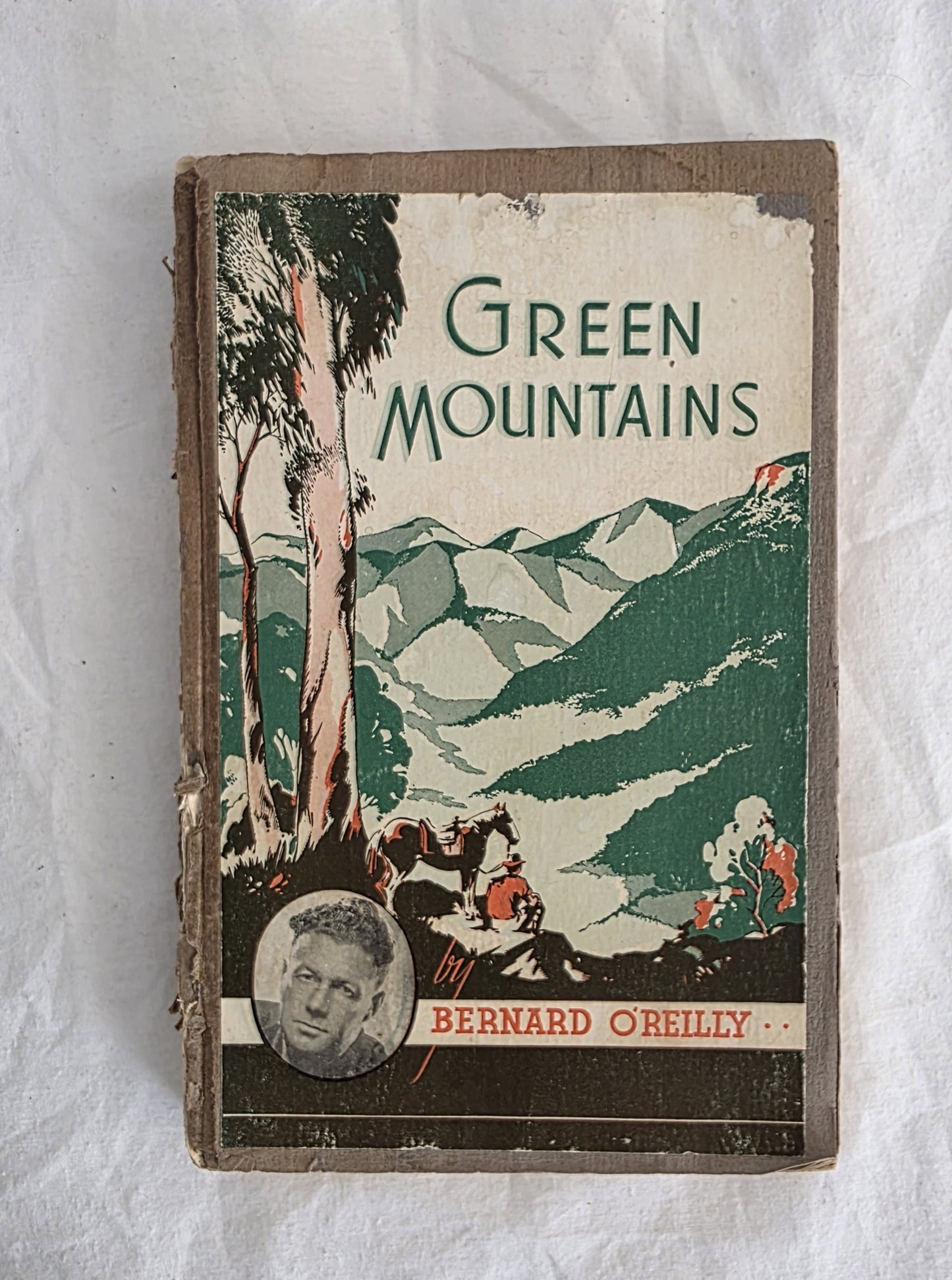 Book cover of 'Green Mountains' by Bernard O'Reilly on a textured white background