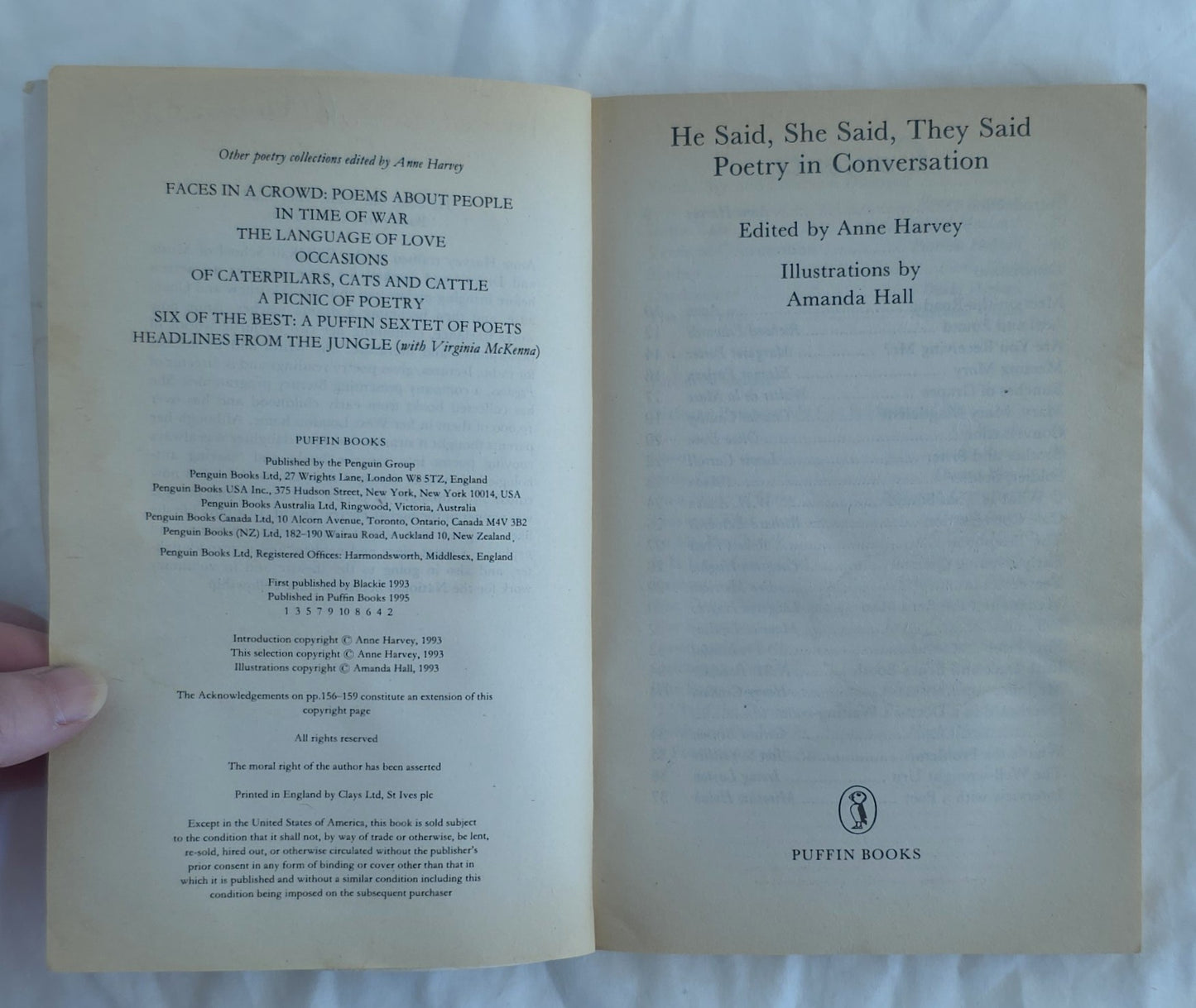 He Said, She Said, They Said by Anne Harvey
