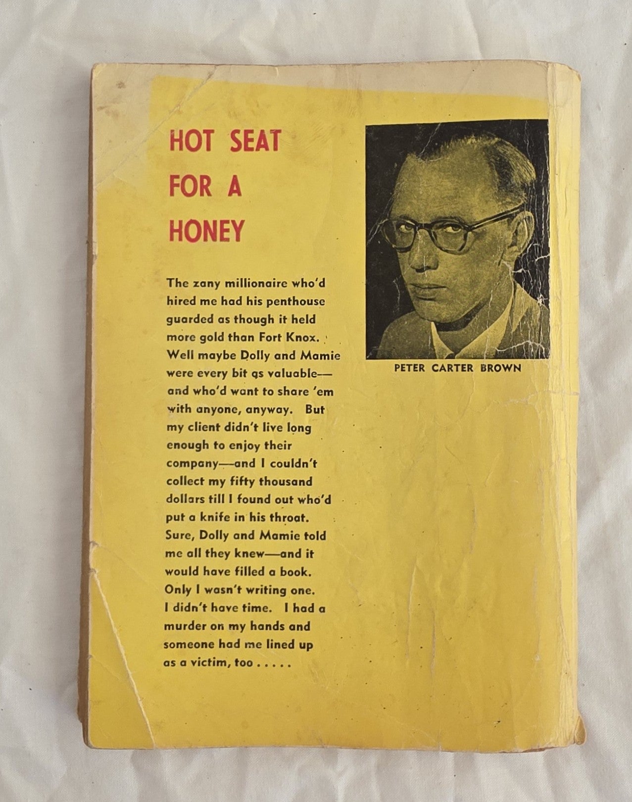 Hot Seat for a Honey by Peter Carter Brown