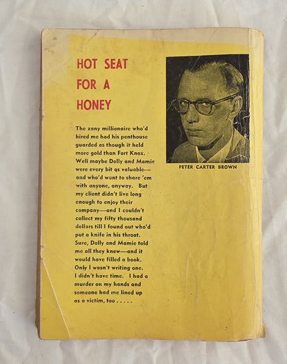 Hot Seat for a Honey by Peter Carter Brown