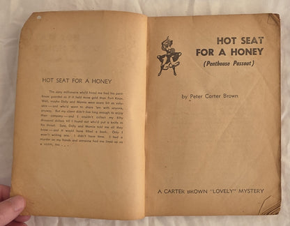 Hot Seat for a Honey by Peter Carter Brown