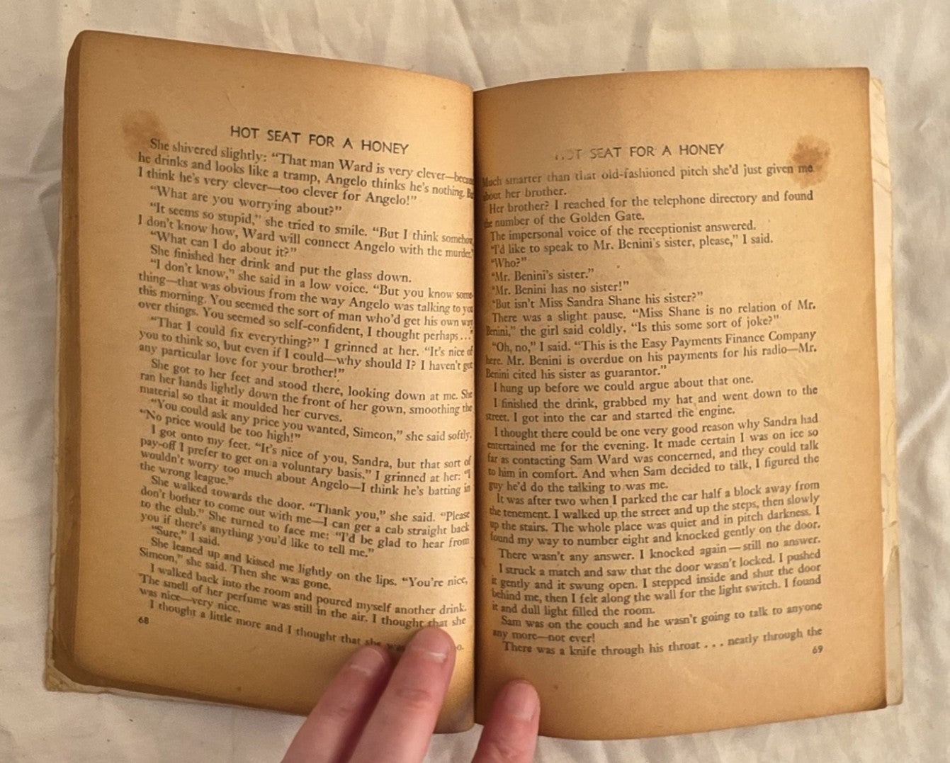 Hot Seat for a Honey by Peter Carter Brown