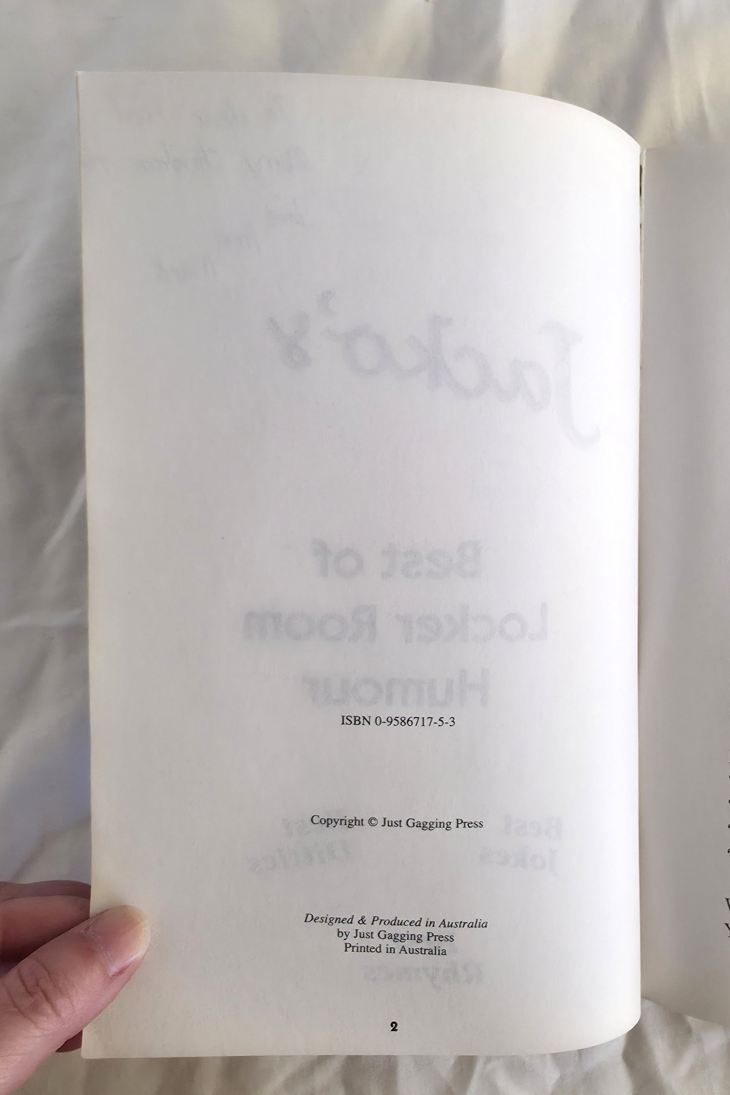 Jacko’s Best of Locker Room Humour by Mark Jackson