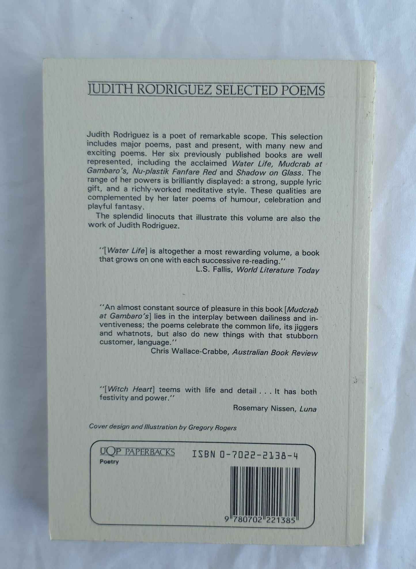 Judith Rodriguez New and Selected Poems by Judith Rodriguez