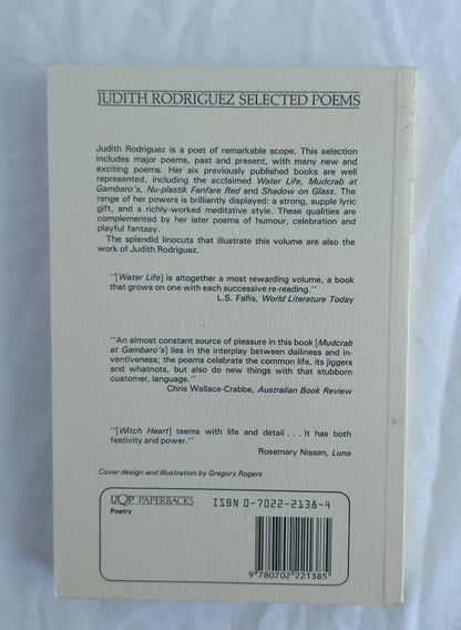 Judith Rodriguez New and Selected Poems by Judith Rodriguez