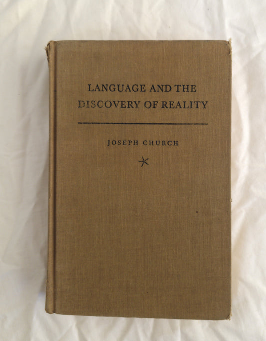 Book titled 'Language and the Discovery of Reality' by Joseph Church on a white background
