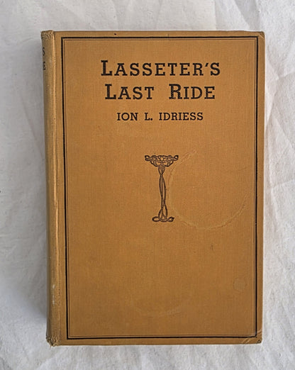 Book cover of 'Lasseter's Last Ride' by Ion L. Idriess on a textured white background