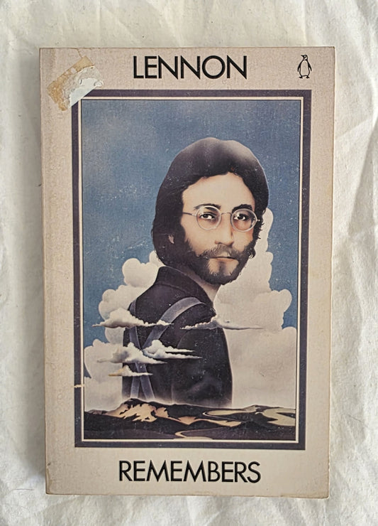 Book cover of 'Lennon Remembers' with a portrait of John Lennon on a textured background