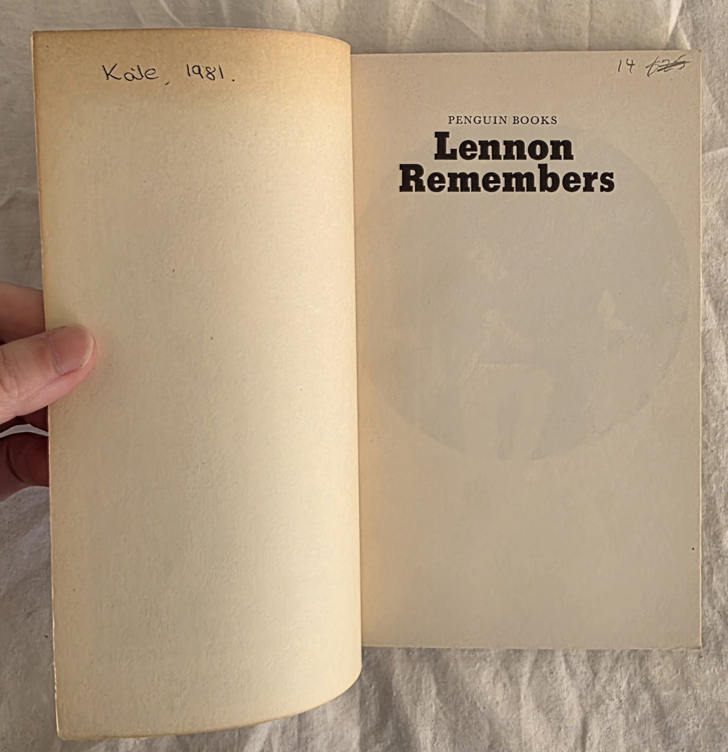 Lennon Remembers by Jann Wenner