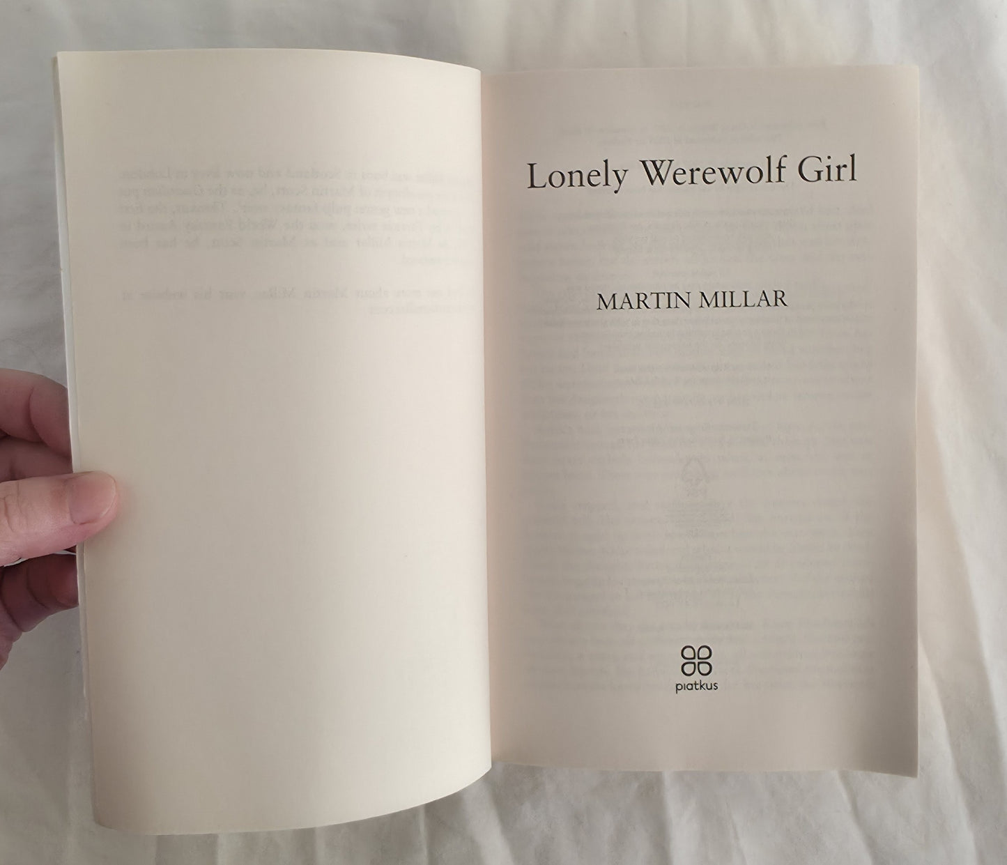 Lonely Werewolf Girl by Martin Millar