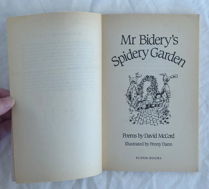 Mr Bidery’s Spidery Garden by David McCord