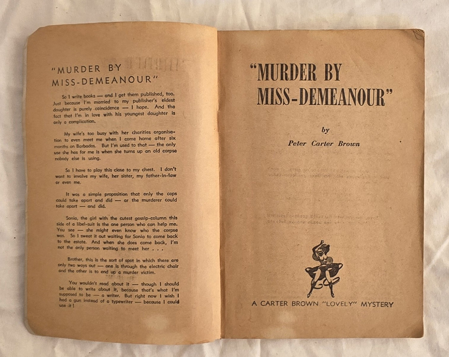 Murder by Miss-Demeanour by Peter Carter Brown