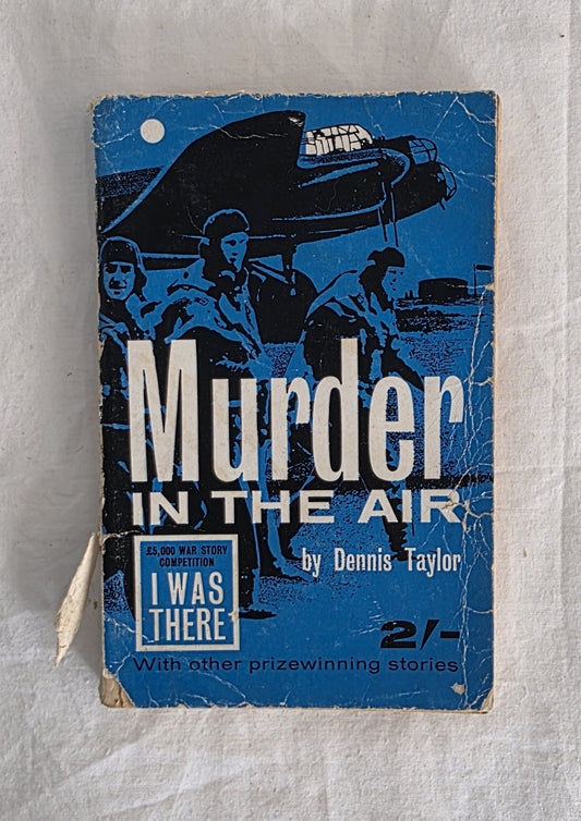 Vintage book cover of 'Murder in the Air' by Dennis Taylor on a textured surface