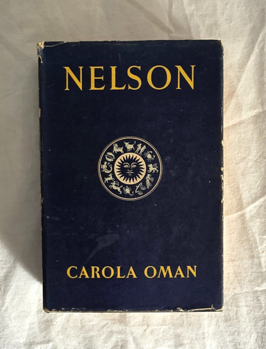 Book titled 'Nelson' by Carola Oman with a dark blue cover and gold text.