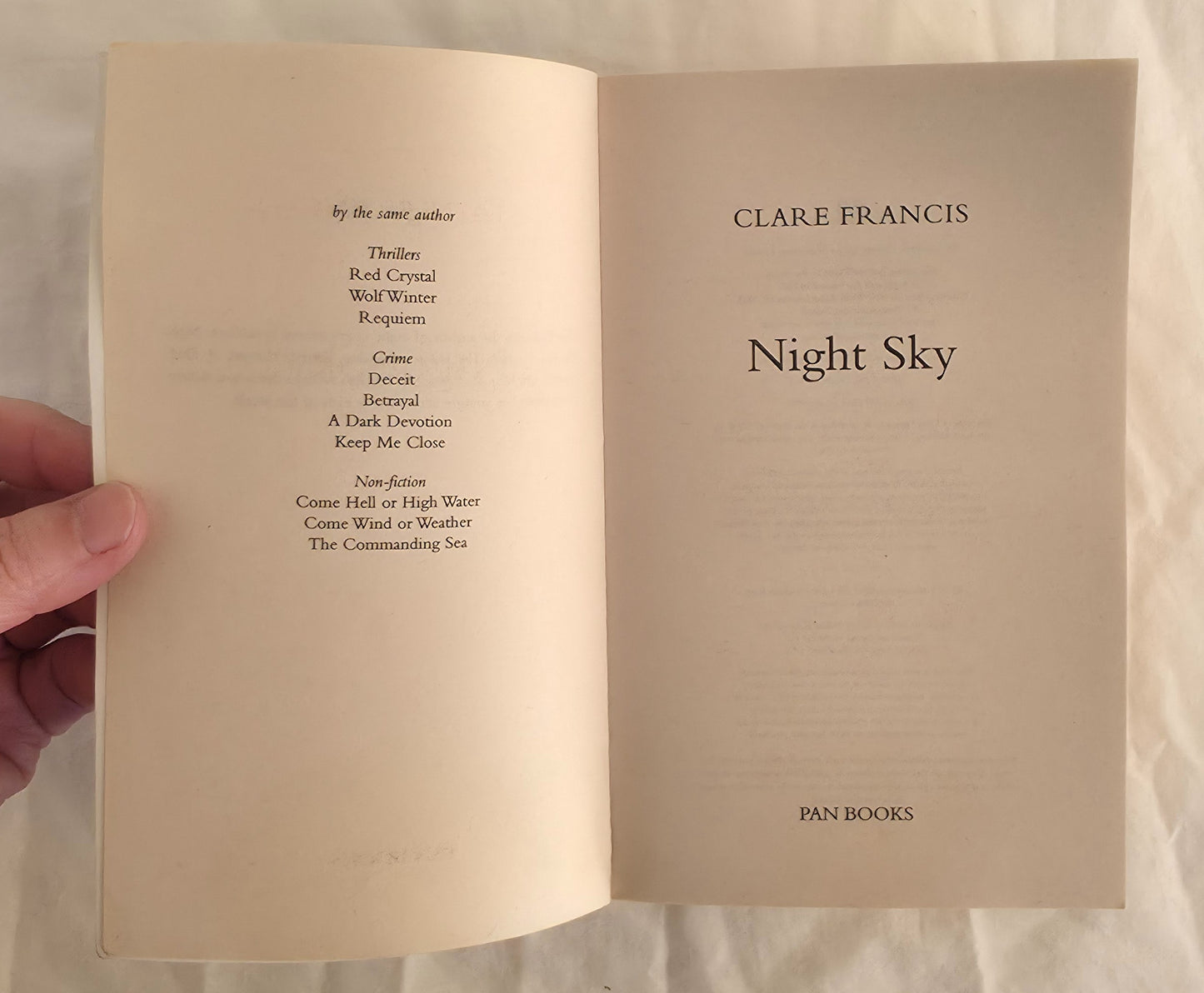 Night Sky by Clare Francis