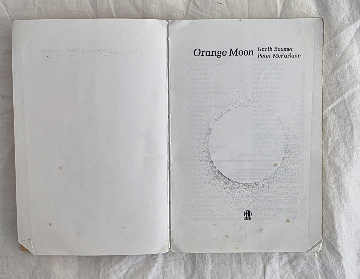 Orange Moon by Garth Boomer and Peter McFarlane